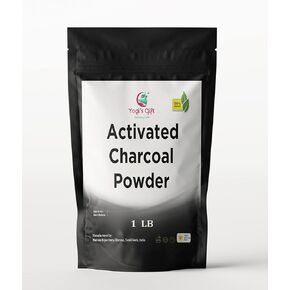 Activated Charcoal Powder 1 LB | Grounded Activated Charcoal Powder for Teeth Whitening, Facial Scrub, Skin & Soap Making | Coconut Shells Based | by Yogi's Gift®