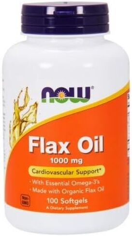 Now Foods Flax Oil 1000 mg (100 softgels) ( Multi-Pack) in Saudi Arabia