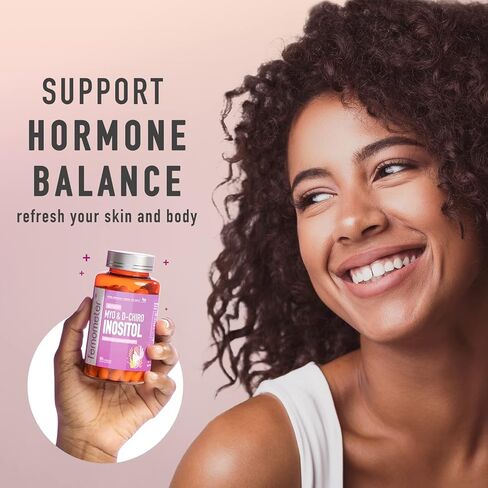 مقياس ضغط الدم Myo Inositol & D-Chiro Inositol Blend 40: 1، متلازمة تكيس المبايض، توازن الهرمونات، ودعم المبيض الصحي للنساء، فيتامين ب 8، 90 كبسولة نباتية in Kuwait