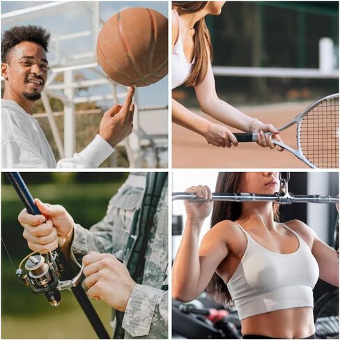 أكمام أصابع رياضية من Elfzone - 30 قطعة - جبيرة أصابع ضغط مرنة لالتهاب المفاصل والتهاب الأوتار والإجهاد الرياضي، وتخفيف آلام الأصابع للرجال والنساء، 1.5 بوصة × 0.75 بوصة، أزرق، أحمر، أسود in Kuwait