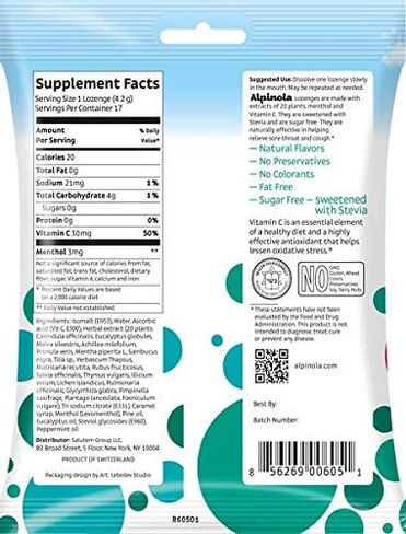 Lozenges with Menthol, Essential Oils, VIT C and Honey in Saudi Arabia