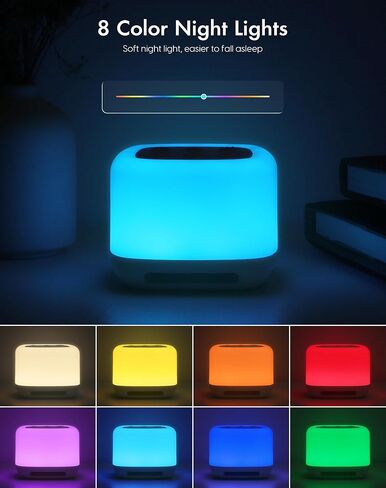 Morfone White Noise Machine Baby with Voice Recording 30 Soothing Sounds Sleep Sounds Machines with 8 Colors Night Lights Auto Timer Adjustable Volume Brightness Memory Function for Babies Kids Adults in Kuwait