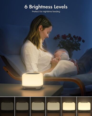 Morfone White Noise Machine Baby with Voice Recording 30 Soothing Sounds Sleep Sounds Machines with 8 Colors Night Lights Auto Timer Adjustable Volume Brightness Memory Function for Babies Kids Adults in Kuwait