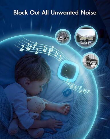 Morfone White Noise Machine Baby with Voice Recording 30 Soothing Sounds Sleep Sounds Machines with 8 Colors Night Lights Auto Timer Adjustable Volume Brightness Memory Function for Babies Kids Adults in Kuwait
