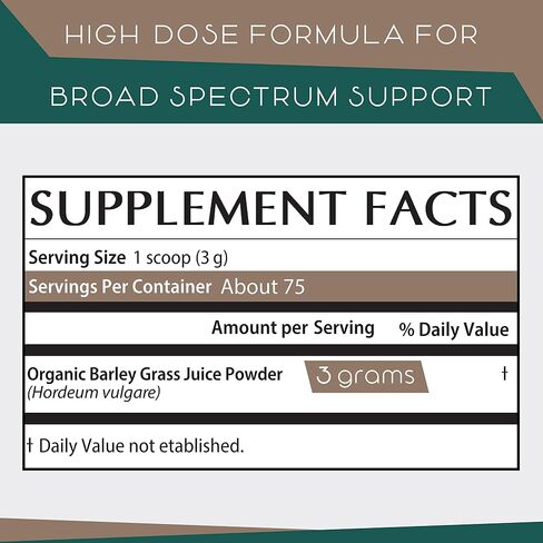 Organic Barley Grass Juice Powder– Utah Grown Raw Barley Grass Juice Extract & Green Juice Powder for Detox- Complements Wheatgrass Juice- Made to EverRaw® Standard with BioActive Dehydration™- 5.3 oz in Kuwait
