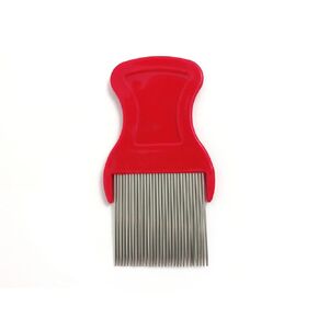 1 Piece Red Hair Nit Comb Stainless Steel Teeth Remove Head Nits Fine Bristles Head Nit Combs For Pets Kids And Adults in Kuwait