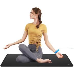 WAUZOBLE Grounding Mat for Health, Grounding Mat for Improving Sleep, Grounding Mattress with Grounding Wire,Grounding Yoga Mat for Better Work and Helping You Relieve Anxiety in Kuwait