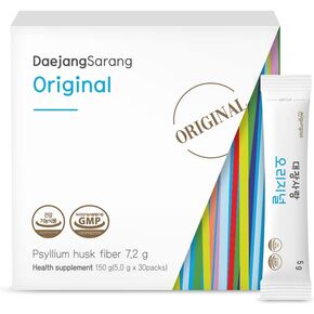 مكمل ألياف قشر السيلليوم الأصلي من Migung365 للهضم، والألياف الغذائية لدعم صحة الجهاز الهضمي بشكل أفضل لتخفيف الإمساك، Daejang Sarang 30 عبوة (عبوة واحدة) in Kuwait