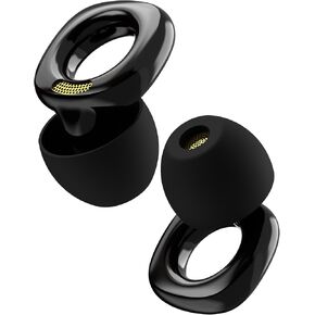 Style Ear Plugs for Noise Reduction, Reusable High Fidelity Earplugs for Concerts, Musicians, Motorcycles, Study, Parent, Party, Flights & Noise Sensitivity, 18-29dB Noise Cancelling, Black