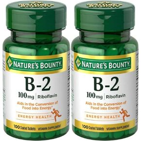 Nature's Bounty, فيتامين ب-2، 100 ملجم، 100 قرص in Kuwait