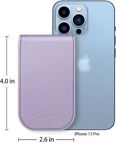 MEDMAX PU Leather Protective Case for Freestyle Libre 3 2 / Libre Reader, Lightweight Shockproof Diabetic Storage Carrying Case with Carabiner Clip and Handle (Leaves) in Saudi Arabia
