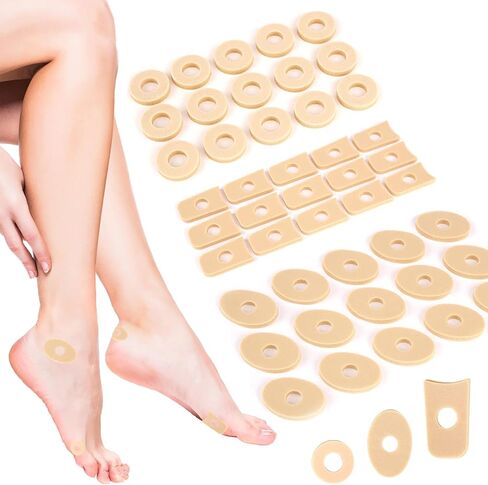 وسائد مسامير القدم من الإسفنج الناعم، وسادات مسامير القدم من اللباد على شكل حرف U، واقيات ذاتية اللصق للعناية بالقدم والقدم - 45 قطعة... in Kuwait