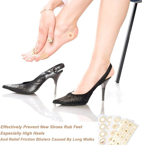 وسائد مسامير القدم من الإسفنج الناعم، وسادات مسامير القدم من اللباد على شكل حرف U، واقيات ذاتية اللصق للعناية بالقدم والقدم - 45 قطعة... in Kuwait