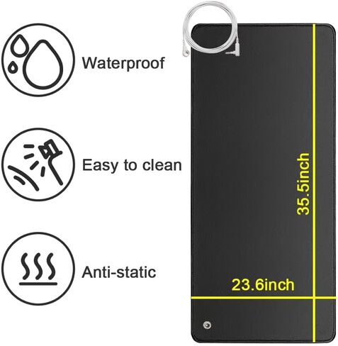 WAUZOBLE Grounding Mat for Health, Grounding Mat for Improving Sleep, Grounding Mattress with Grounding Wire,Grounding Yoga Mat for Better Work and Helping You Relieve Anxiety in Kuwait