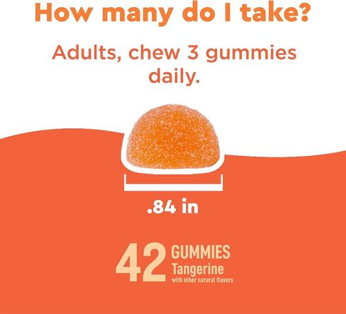 Nature Made Wellblends ImmunMAX Gummies، فيتامين C 750 مجم، زنك، وفيتامين D3 5000 وحدة دولية، مكمل دعم المناعة، 42 علكة بنكهة اليوسفي in Kuwait