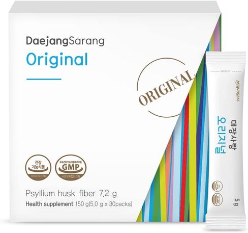 مكمل ألياف قشر السيلليوم الأصلي من Migung365 للهضم، والألياف الغذائية لدعم صحة الجهاز الهضمي بشكل أفضل لتخفيف الإمساك، Daejang Sarang 30 عبوة (عبوة واحدة) in Kuwait