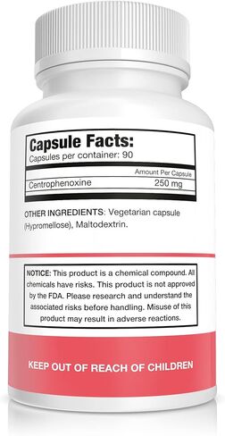 كبسولات سينتروفينوكسين من بيور نوتروبيكس، 250 ملغ، عبوة اقتصادية من 90 كبسولة نباتية in Kuwait