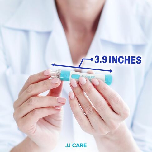 JJ CARE Lancing Device, Lancet Pen with 10 Adjustable Depth Settings, Lancing Device for Diabetes Testing with Push Button Ejector, Diabetic Lancet Device Reduce Pain for Blood Glucose Testing in Saudi Arabia