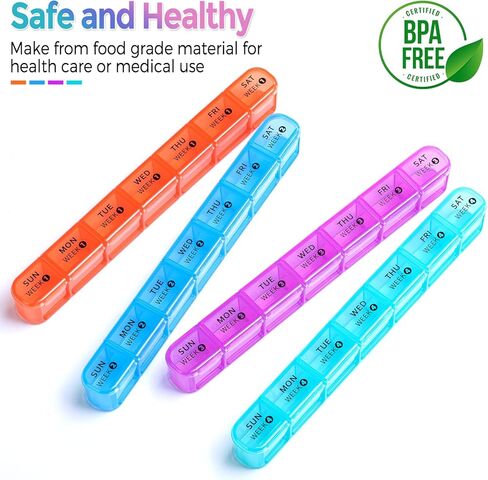 Zoksi Monthly Pill Organizer 28 Day 1 Time a Day, Large 4 Weeks Pill Box Organizer, Dust-Proof One Month Pill Case, Travel Medicine Organizer Monthly, Portable Pill Container for Vitamins and Meds in Kuwait