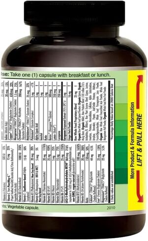 Emerald Labs 1-يومي متعدد الفيتامينات للنساء الحوامل مع أنزيم حمض الفوليك والحديد اللطيف للمساعدة في دعم نمو الدماغ والهيكل العظمي - 30 كبسولة نباتية in Kuwait