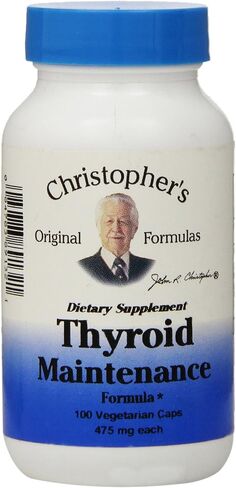 Dr. Christopher's Original Formulas Thyroid Maintenance Formula Capsules, 100 Count (Pack of 2) in Saudi Arabia