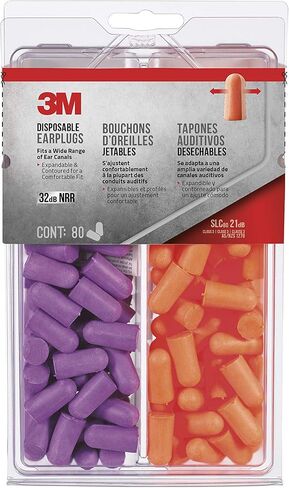 3M Safety 92059-80025T Disposable Earplugs, 80-Pair in Saudi Arabia