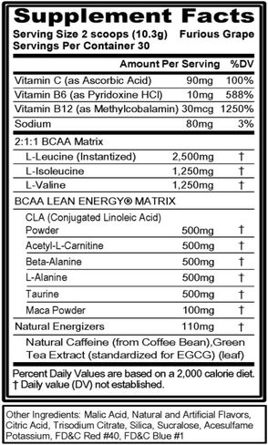 EVL BCAA Lean Energy Powder - Pre Workout Green Tea Fat Burner Support with BCAAs Amino Acids and Clean Energizers - BCAA Powder Post Workout Recovery Drink for Lean Muscle Recovery - Cherry Limeade in Kuwait