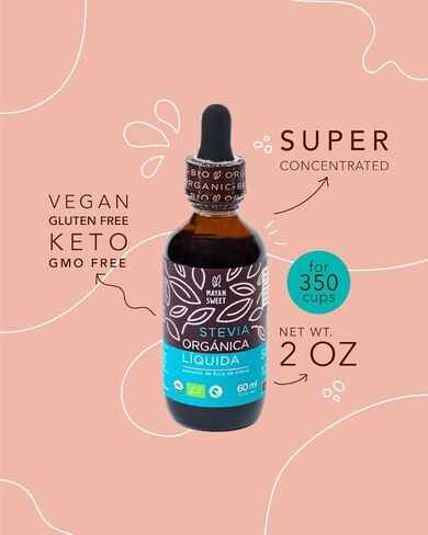 مستخلص أوراق ستيفيا العضوي، 2 اونصة، لـ 350 كوب، حلوى المايا in Kuwait