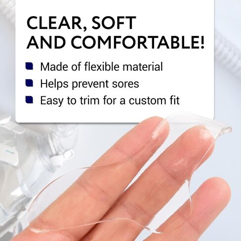 10 Pack Nasal Pads for CPAP Mask - CPAP Nose Pads - CPAP Supplies for CPAP Machine - Sleep Apnea Mask Comfort Pad - Custom Design & Can Be Trimmed to Size - CPAP Cushions for Most Masks in Saudi Arabia