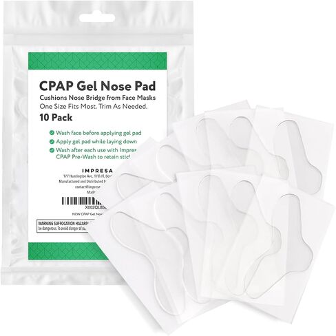 10 Pack Nasal Pads for CPAP Mask - CPAP Nose Pads - CPAP Supplies for CPAP Machine - Sleep Apnea Mask Comfort Pad - Custom Design & Can Be Trimmed to Size - CPAP Cushions for Most Masks in Saudi Arabia
