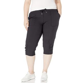 Calvin Klein Women's Premium Performance Rib Cuffed Capri Pant (Standard and Plus) in Kuwait