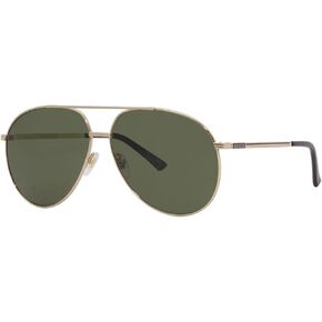 Gucci GG 0832S 002 Gold Metal Aviator Sunglasses Green Lens in Saudi Arabia