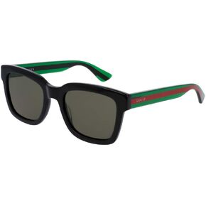 نظارات غوتشي GG0001S مستطيلة للرجال + حزمة مع مجموعة العناية المجانية بالنظارات من Designer iWear