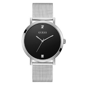 GUESS Men Quartz Watch with Stainless Steel Strap, Silver, 18 (Model: GW0248G1) in Saudi Arabia