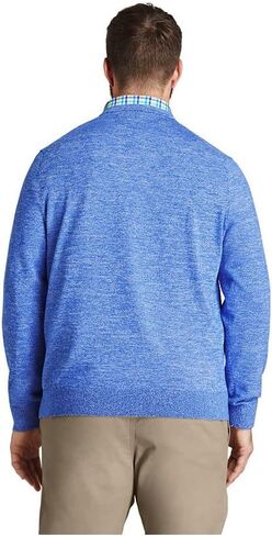Lands' End Men's Classic Fit Fine Gauge Supima Cotton V-Neck Sweater in Saudi Arabia