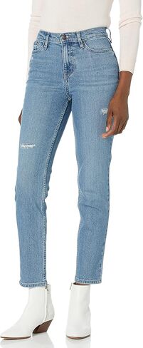 Calvin Klein Women's Jeans Hi Rise Slim Distressed Denim in Saudi Arabia