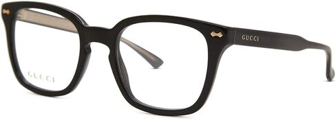 Gucci GG 0184O 001 Black Plastic Square Eyeglasses 50mm in Saudi Arabia