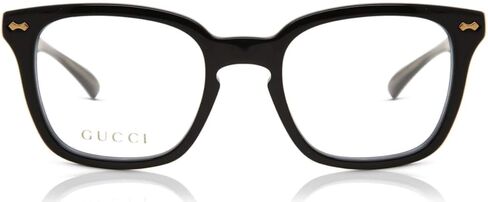 Gucci GG 0184O 001 Black Plastic Square Eyeglasses 50mm in Saudi Arabia