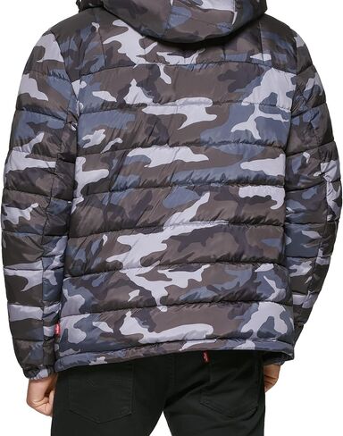 Levi's Men's Quilted Puffer with Sherpa Lined Hood in Saudi Arabia