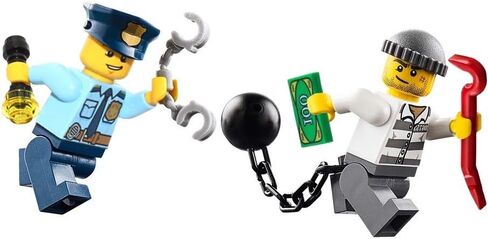 مجسم صغير لشرطة مدينة ليجو - مطاردة شرطي وسجين (مع الملحقات) 60044 in Saudi Arabia