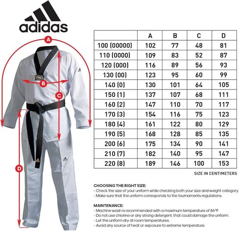 adidas Taekwondo Eco Fighter Uniform WT Approved 100% Polyester Ultralight in Saudi Arabia