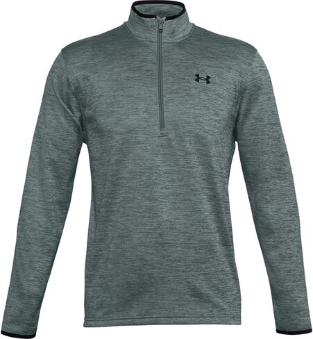 Under Armour Men's Armour Fleece 1/2 Zip T-Shirt , Lichen Blue (424)/Black , X-Large in Saudi Arabia