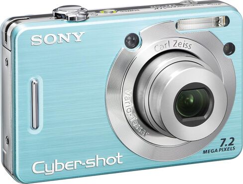 Sony Cybershot DSCW55 7.2MP Digital Camera with 3x Optical Zoom (Blue) (OLD MODEL) in Saudi Arabia