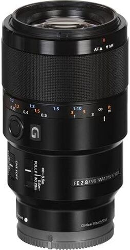 مجموعة عدسات سوني FE 90 ملم F2.8-22 Macro G OSS (SEL90M28G) مع حقيبة ظهر، بطاقة ذاكرة 128 جيجا بايت و64 جيجا بايت، حامل ثلاثي مرن، المزيد in Kuwait