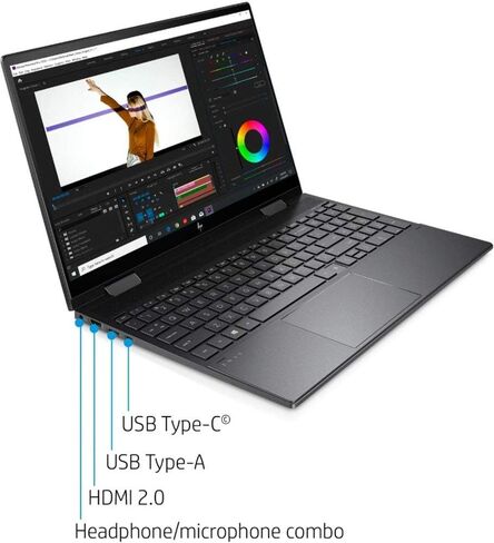 2020 HP Envy X360 2 في 1 15.6 بوصة FHD IPS Touch, AMD الجيل الرابع Ryzen 5 ستة كور 4500U Upto 4.0GHz, 16GB RAM, 1TB PCIe SSD, لوحة مفاتيح بإضاءة خلفية قارئ بصمات الأصابع، واي فاي 6, HDMI, ويندوز 10 in Saudi Arabia