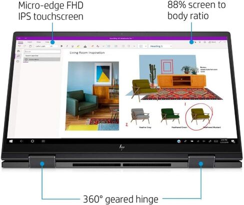 2020 HP Envy X360 2 في 1 15.6 بوصة FHD IPS Touch, AMD الجيل الرابع Ryzen 5 ستة كور 4500U Upto 4.0GHz, 16GB RAM, 1TB PCIe SSD, لوحة مفاتيح بإضاءة خلفية قارئ بصمات الأصابع، واي فاي 6, HDMI, ويندوز 10 in Saudi Arabia