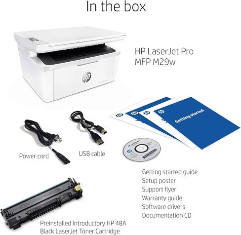 طابعة ليزر HP Laserjet Pro M29w الكل في واحد لاسلكية أحادي اللون مع طباعة للهاتف المحمول (Y5S53A) (تجديد) in Kuwait