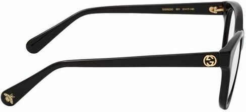 Gucci GG0923O 001 Black Gold Gucci Interlocking Logo Square Women's Eyeglasses in Saudi Arabia