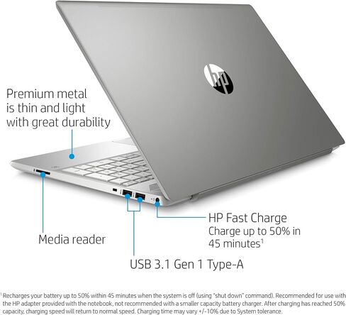 HP Pavilion 15.6-inch Touchscreen FHD(1920x1080) IPS Laptop PC, 10th Gen Quad Core Intel i7-1065G7 Processor, 12GB DDR4, 1TB HDD, Bluetooth, HDMI, B&O Play Audio, Backlit Keyboard, Windows 10 Home in Kuwait