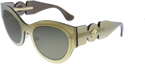 Versace VE 2234 1002/3 Brown Mirrored Plastic Cat-Eye Sunglasses Brown Lens in Saudi Arabia